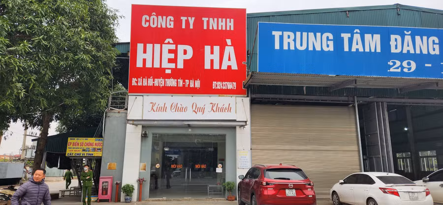Một góc trung tâm đăng kiểm 29-15D.