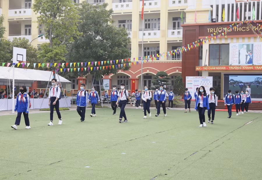 Các trường học đã hoàn thành công tác diễn tập đón học sinh quay lại trường