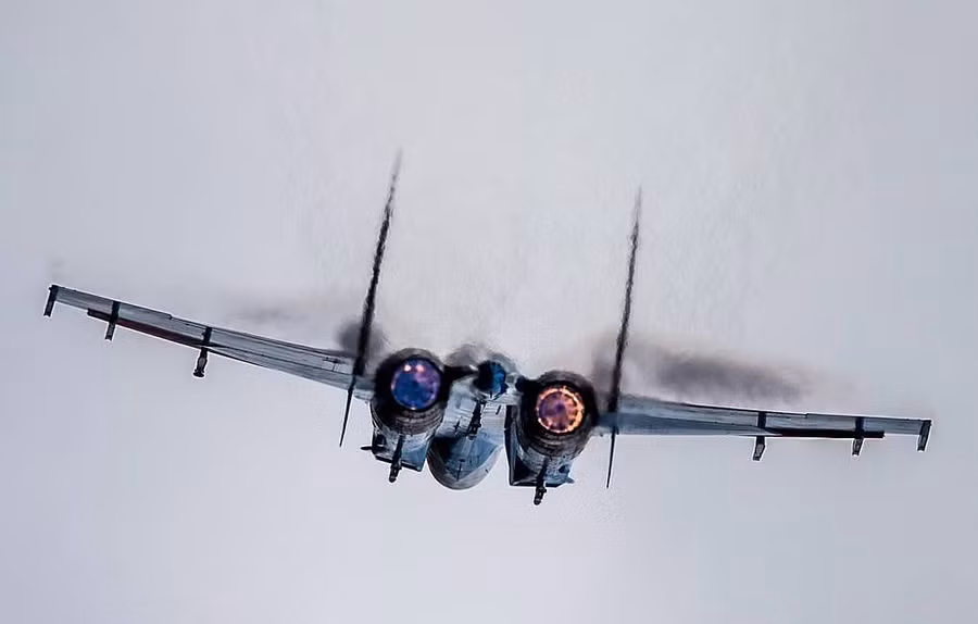 Máy bay chiến đấu Su-27 của Nga. Ảnh TASS.