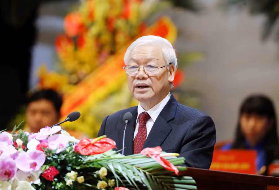 Tổng Bí thư Nguyễn Phú Trọng phát biểu chỉ đạo tại đại hội Tổng Bí thư Nguyễn Phú Trọng phát biểu chỉ đạo tại đại hội