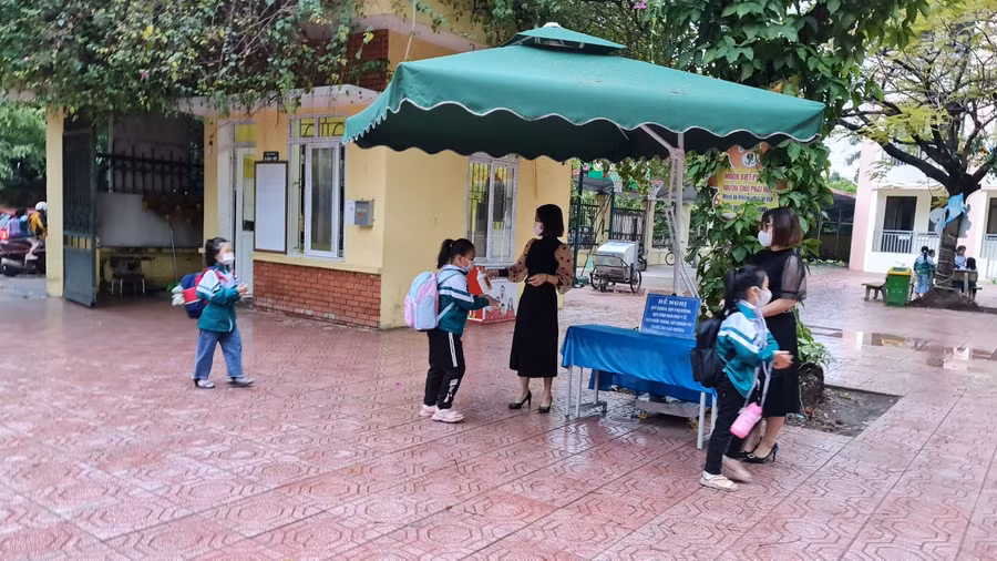 Hình ảnh trường học Bắc Giang thắt chặt công tác phòng chống dịch ảnh 8