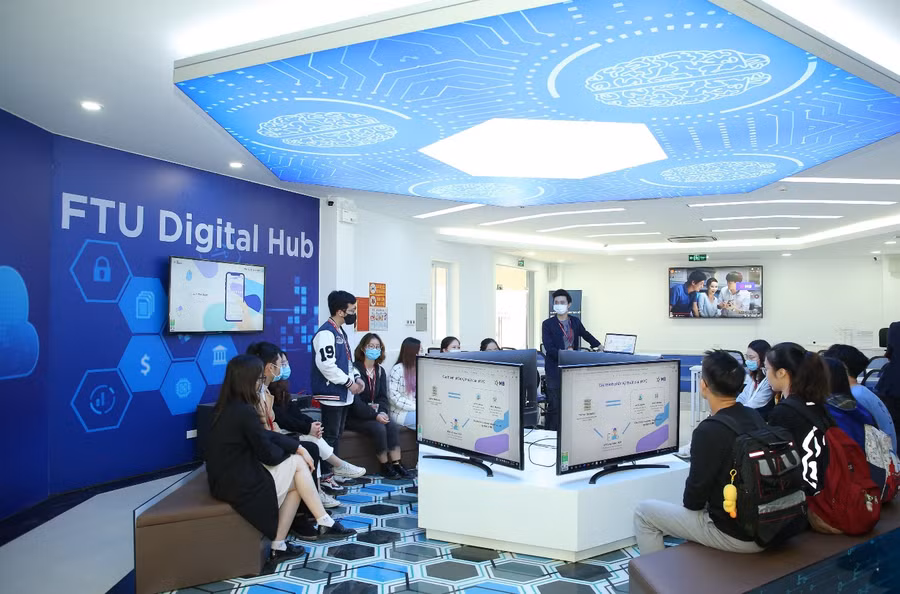 Không gian sáng tạo số FTU – MB được trang bị cơ sở vật chất hiện đại.