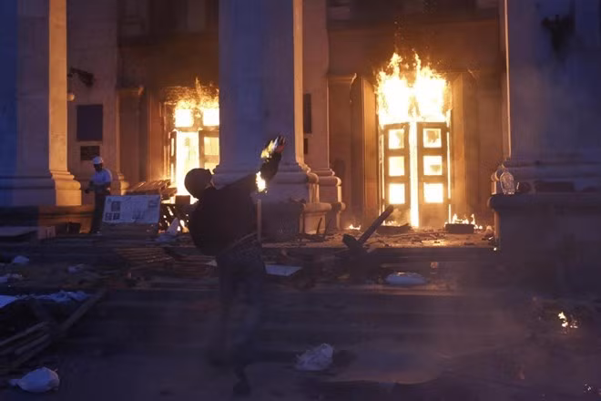 Vụ cháy tòa nhà công đoàn ở Odessa 