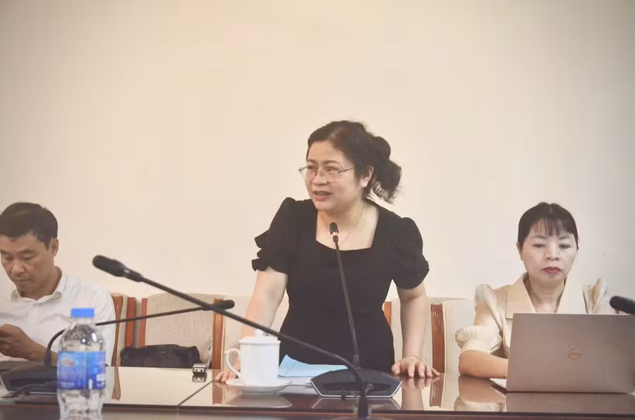 TS. Lê Thị Thanh Tâm – Trưởng Khoa Việt Nam học và Tiếng Việt – Trường ĐH Khoa học xã hội và Nhân văn. Ảnh Ngô Chuyên.