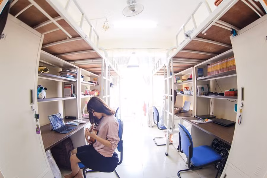 KTX hiện đại, tiện nghi giúp sinh viên yên tâm sinh sống, học tập