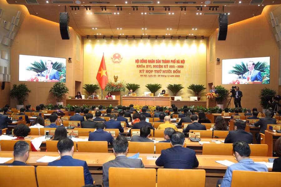 Quang cảnh kỳ họp.