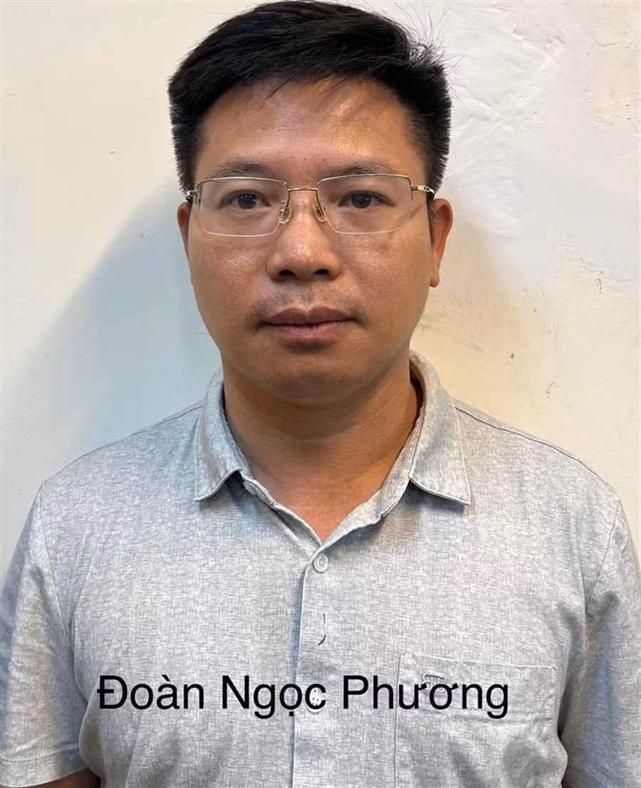 Ông Đoàn Ngọc Phương khi bị bắt tạm giam.