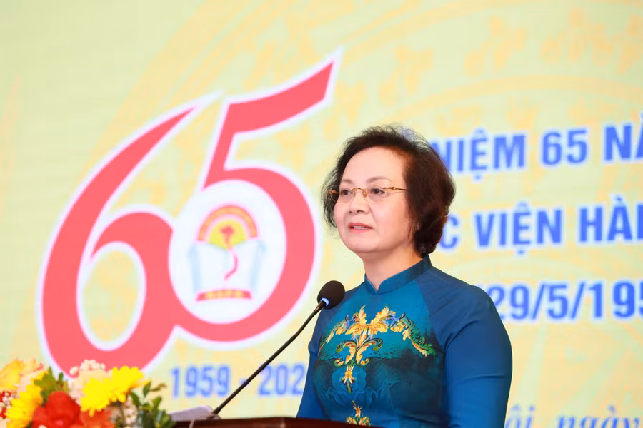 Bộ trưởng Phạm Thị Thanh Trà phát biểu. Bộ trưởng Phạm Thị Thanh Trà phát biểu.