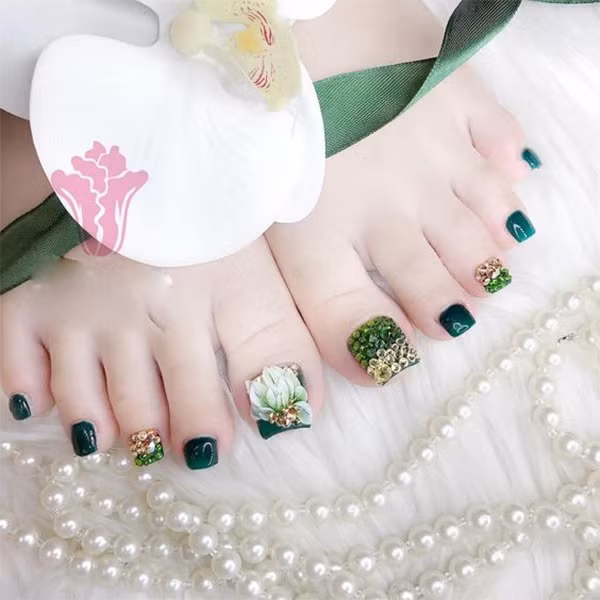 Những mẫu nail chân đẹp đơn giản nhẹ nhàng dẫn đầu xu hướng hiện nay - 8