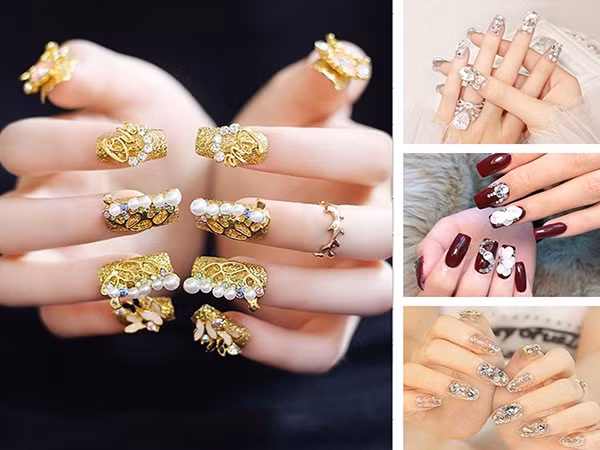 Những mẫu nail cô dâu xinh đẹp giúp bạn trở nên lung linh hơn trong ngày cưới - 8