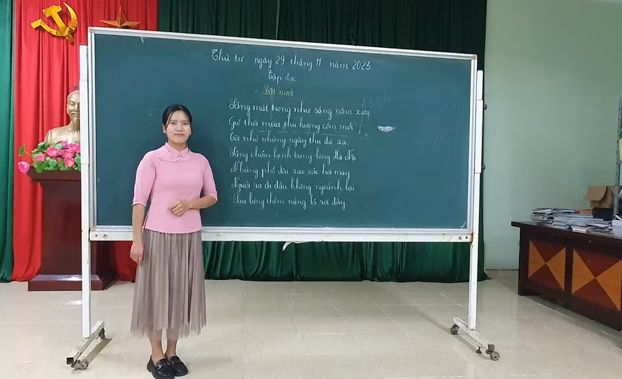 Cô giáo Phan Thị Hiền.