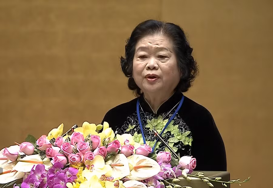 Nguyên Phó Chủ tịch nước, Phó Chủ tịch Quốc hội Trương Mỹ Hoa phát biểu ý kiến tại Lễ kỷ niệm Nguyên Phó Chủ tịch nước, Phó Chủ tịch Quốc hội Trương Mỹ Hoa phát biểu ý kiến tại Lễ kỷ niệm