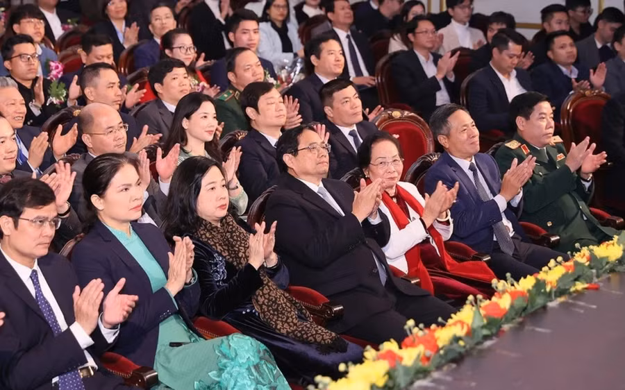 Các đại biểu tại lễ trao giải. Ảnh: TTXVN