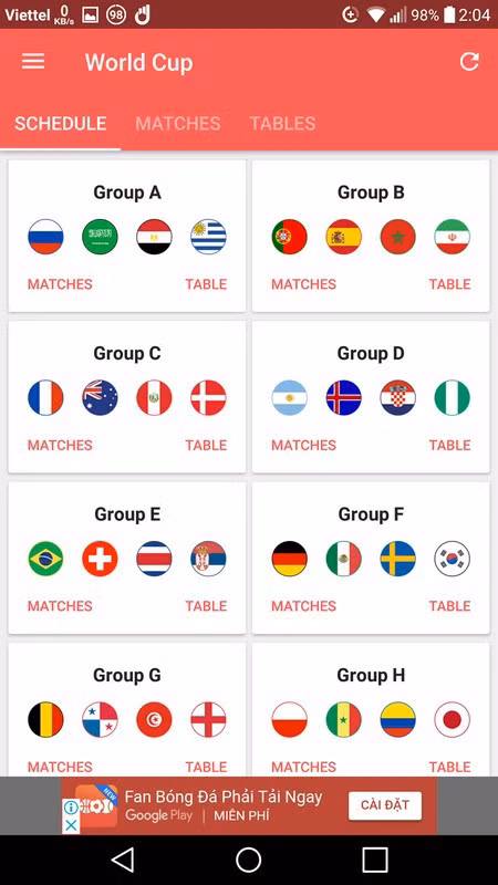 Ứng dụng không thể thiếu trên smartphone trong mùa World Cup ảnh 1
