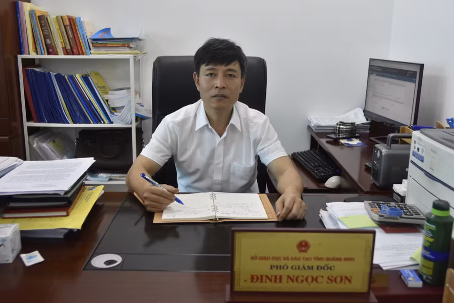 Ông Đinh Ngọc Sơn, Phó Giám đốc Sở GD&ĐT Quảng Ninh. Ông Đinh Ngọc Sơn, Phó Giám đốc Sở GD&ĐT Quảng Ninh.