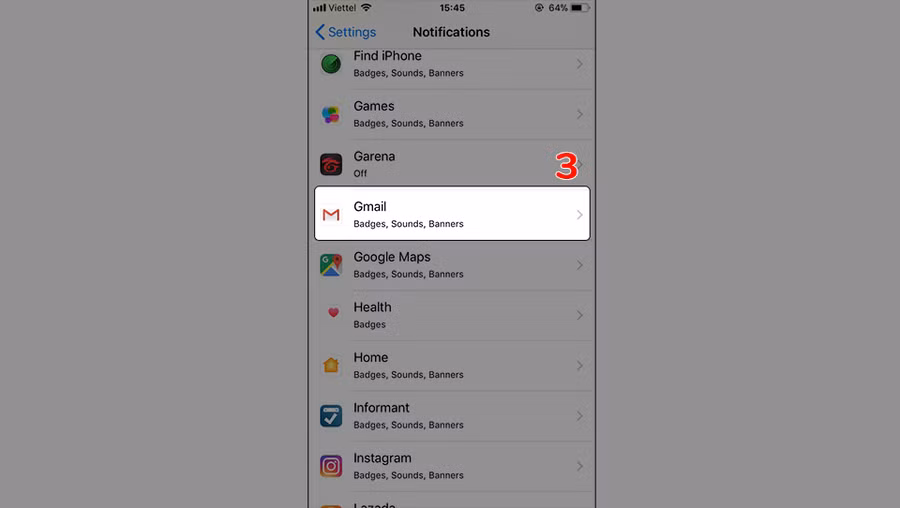 Tắt biểu tượng số màu đỏ trên các ứng dụng của iPhone (Ảnh 3)