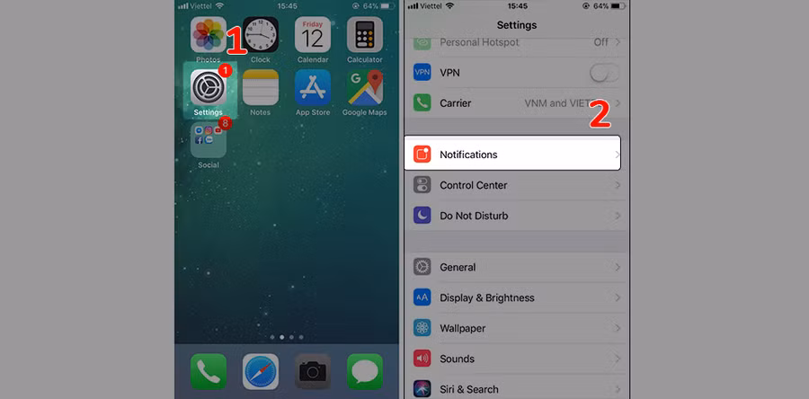 Tắt biểu tượng số màu đỏ trên các ứng dụng của iPhone (Ảnh 2)