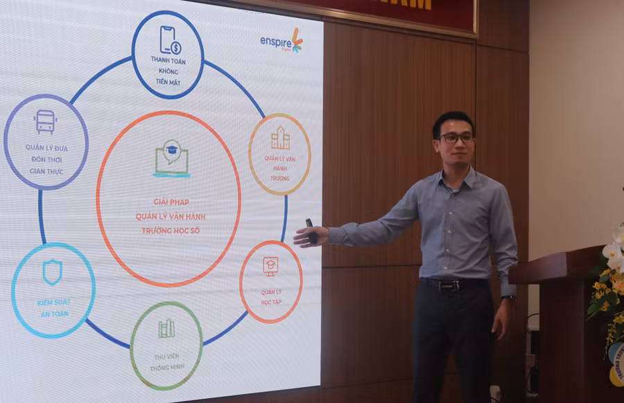 Chuyên gia chia sẻ về giải pháp trường học số. Chuyên gia chia sẻ về giải pháp trường học số.