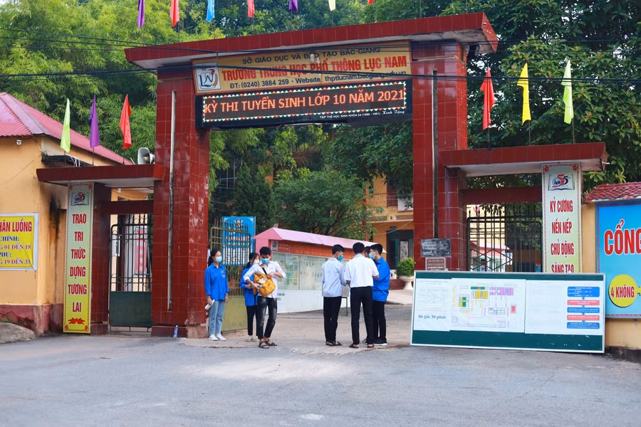 Khu vực Điểm thi Trường THPT Lục Nam.