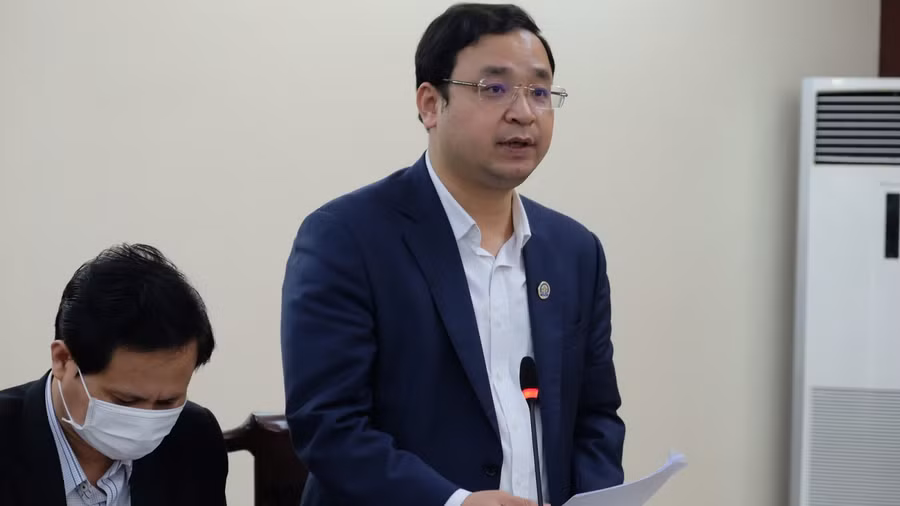 Giám đốc Sở GD&amp;ĐT Bắc Ninh Nguyễn Thế Sơn phát biểu.
