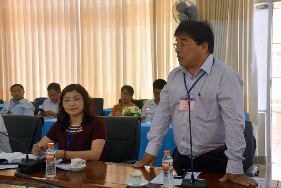 PGS.TS Đỗ Văn Dũng - Hiệu trưởng Trường ĐH SPKT TPHCM phát biểu