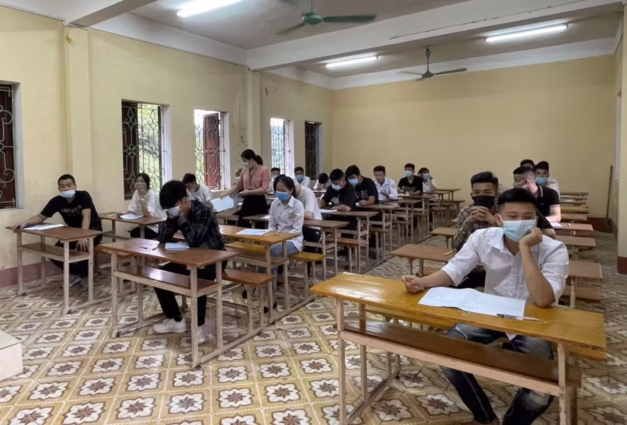 Hệ thống giáo dục thường xuyên được phát triển, mở rộng. Trong ảnh: Học viên Trung tâm Giáo dục thường xuyên Yên Bái