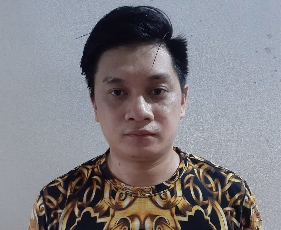 Nguyễn Văn Kiên tại cơ quan công an.