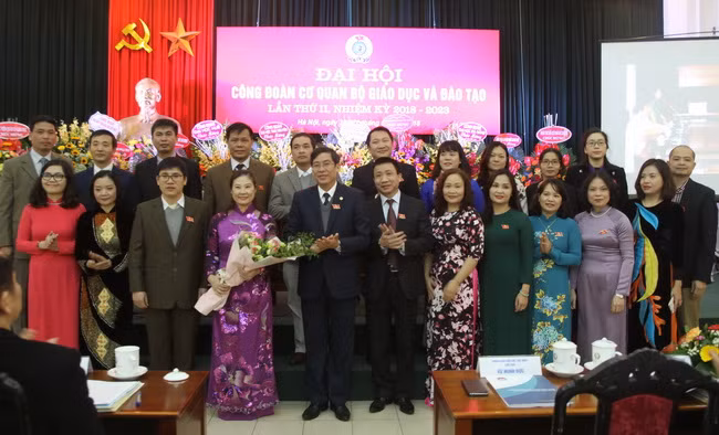 Ban chấp hành Công đoàn Cơ quan Bộ GD&ĐT khóa 2 ra mắt đại hội