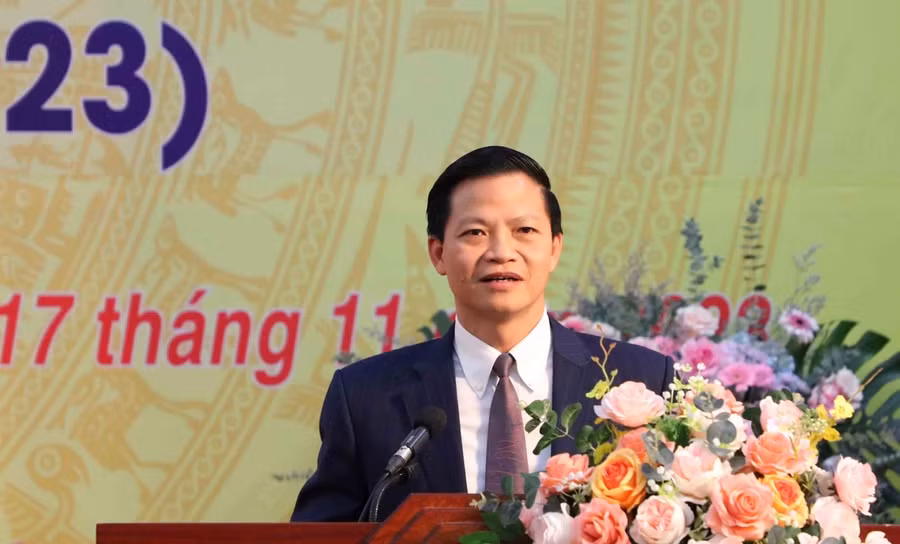 Ông Vương Quốc Tuấn - Phó Chủ tịch Thường trực UBND tỉnh Bắc Ninh phát biểu. Ông Vương Quốc Tuấn - Phó Chủ tịch Thường trực UBND tỉnh Bắc Ninh phát biểu.