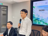 Ông Võ Xuân Hoài, Phó Giám đốc Trung tâm Đổi mới sáng tạo Quốc gia (Bộ Tài chính) chia sẻ tại sự kiện. Ảnh: Hà An.