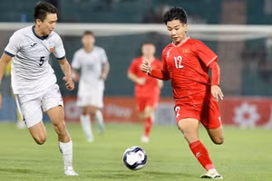 U17 Việt Nam thắng cách biệt U17 Myanmar ở giải châu Á.