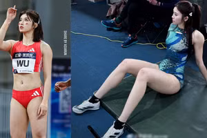 Vẻ đẹp thiên thần của VĐV điền kinh Trung Quốc