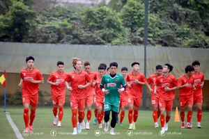 U22 Việt Nam tự tin trước trận tranh ngôi vô địch giải CFA Team China 2025. Ảnh: VFF.