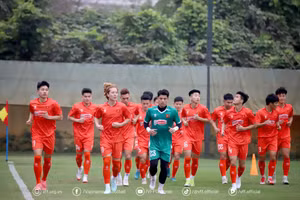 U22 Việt Nam tự tin trước trận tranh ngôi vô địch giải CFA Team China 2025. Ảnh: VFF.