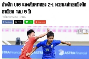 U16 Thái Lan nhận nhiều lời khen sau trận thắng U16 Việt Nam.