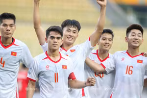 U23 Việt Nam thắng cách biệt U23 Lào ở giải Đông Nam Á.