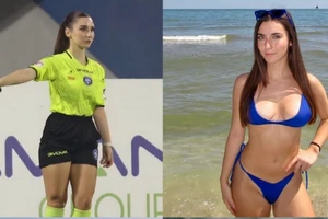 Ngắm vẻ quyến rũ hiếm có của nữ trọng tài người Ý