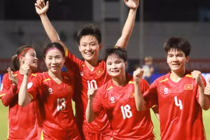 Tuyển nữ Việt Nam vào bán kết AFF Cup nữ 2025 với ngôi nhất bảng A.