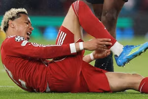 Ekitike rời xa sân cỏ gần 1 năm vì chấn thương đứt gân Achilles: Ảnh: GOAL.