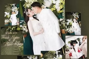 Loạt ảnh cưới lung linh của tiền vệ đội tuyển Việt Nam