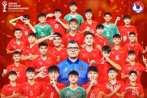 U17 Việt Nam trở thành tân vương của giải Đông Nam Á. Ảnh: VFF.