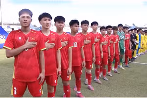 Tuyển U17 Việt Nam thắng ấn tượng U17 Malaysia ở trận mở màn U17 Đông Nam Á. Ảnh: Internet.