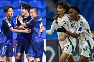U17 Ả Rập Xê Út đại chiến U17 Nhật Bản ở tứ kết U17 châu Á.