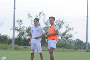 Thomas Mai Veeren thử việc tại CLB Hải Phòng. Ảnh: Bóng đá Hải Phòng Erik Tùng.