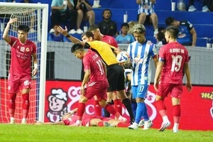 CLB Công an Hà Nội thua sốc Pathum United ở Cúp C1 Đông Nam Á.