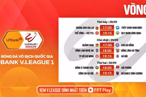 Lịch thi đấu vòng 3 V-League 2024/25.