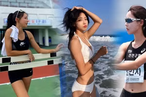 Vẻ đẹp quyến rũ của VĐV điền kinh Hàn Quốc