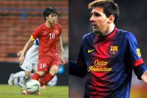 Công Phượng có lối chơi bóng khá giống thần tượng Messi.