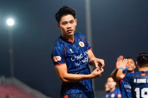 Đình Bắc hiện có 8 bàn thắng ở V-League 2025/2026. Ảnh: VPF.