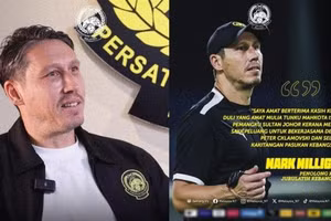 HLV Mark Milligan đã bất ngờ chia tay đội tuyển Malaysia.
